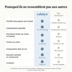 Comparatif des bas de contention Calmyo et des bas classiques
